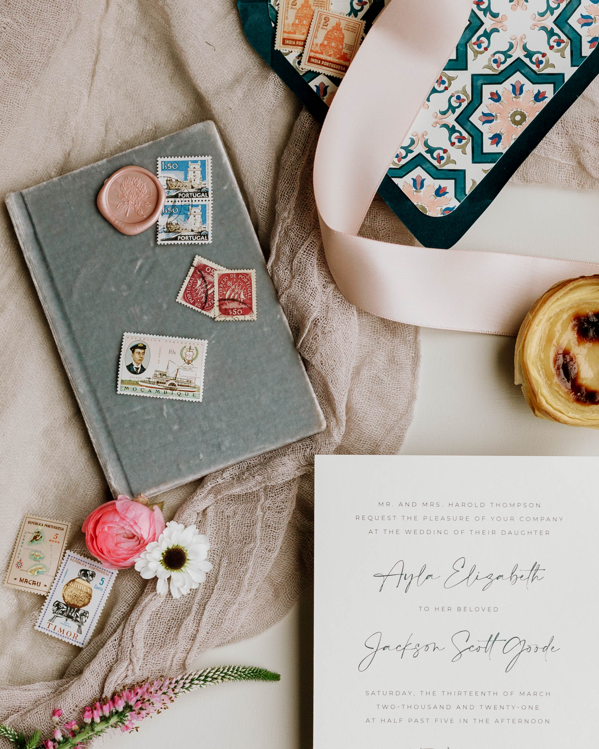 The Dreamiest Portugal-inspired Invitation Suite 